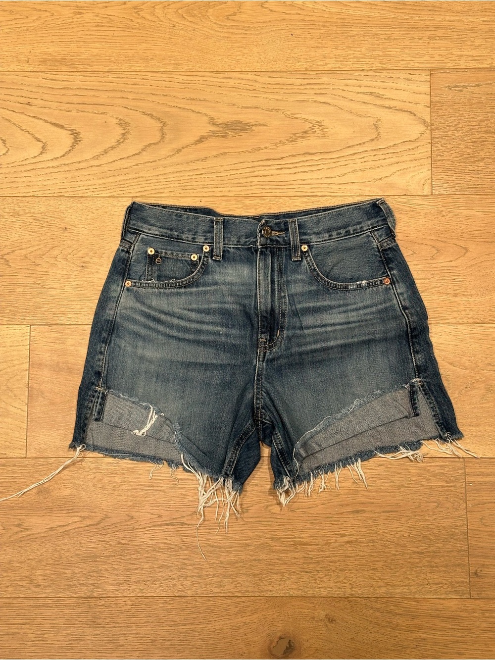 Etica Distressed Denim Shorts